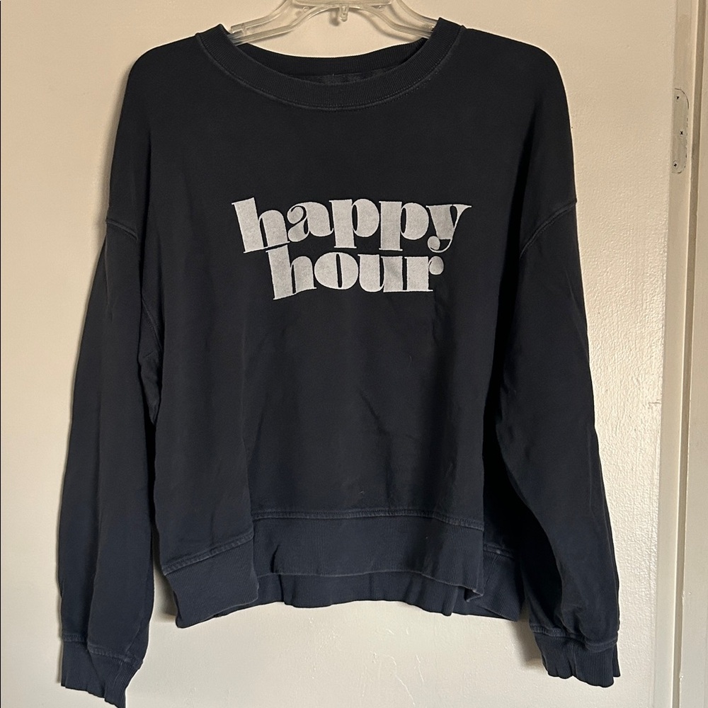 Old Navy Dark Blue Vintage Inspired Crewneck Sweatshirt XL